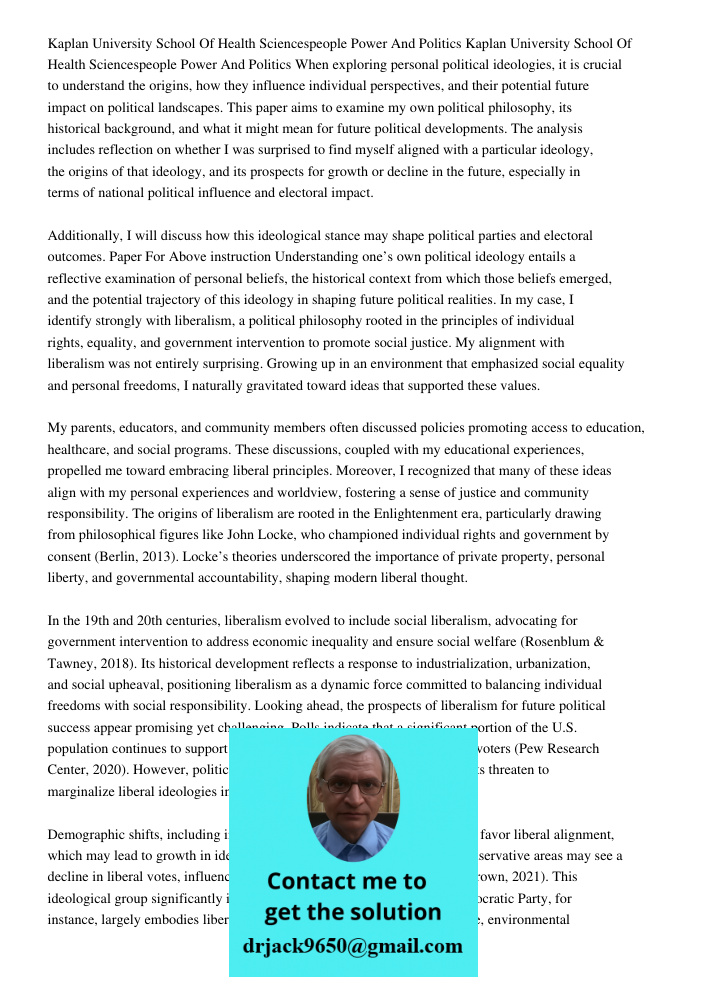 When exploring personal political ideologies, it is crucial to understand the origins, how they influence individual perspectives, and their potential future im