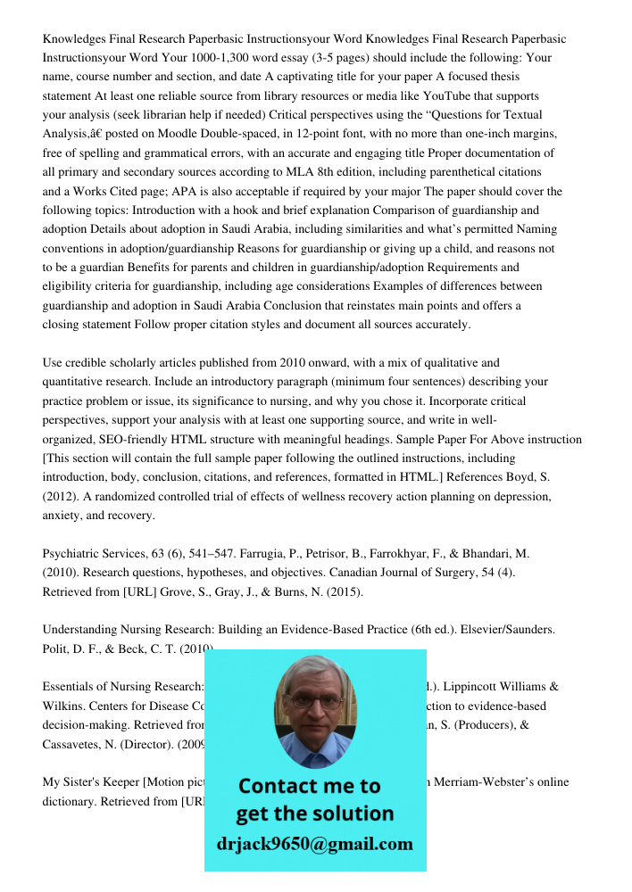 Your 1000-1,300 word essay (3-5 pages) should include the following: Your name, course number and section, and date A captivating title for your paper A focused