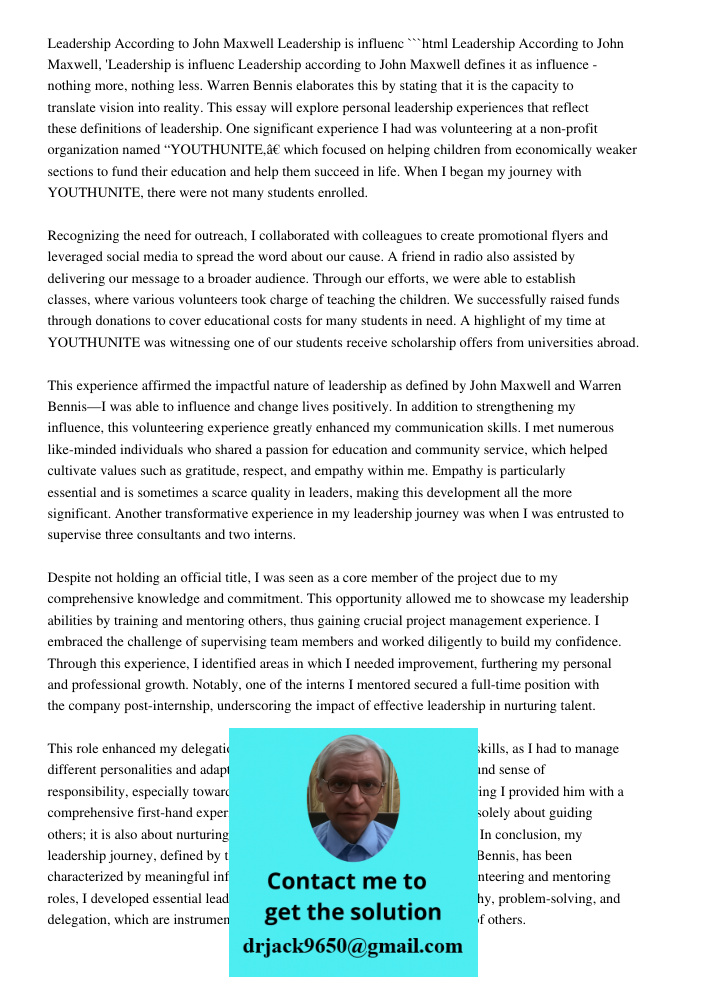 Leadership According To John Maxwell, 'Leadership Is Influen