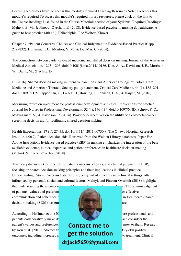 To access this module’s required library resources, please click on the link to the Course Readings List, found in the Course Materials section of your Syllabus