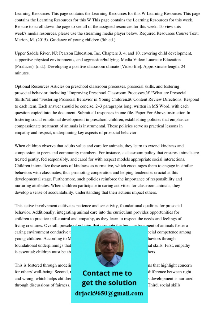 This page contains the Learning Resources for this week. Be sure to scroll down the page to see all of the assigned resources for this week. To view this week's