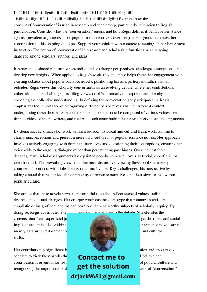 Lii11li11lii1iiiliisillgaiiil Ii 1lsilliilisiiillgiiiii Examine how the concept of "conversation" is used in research and scholarship, particularly in relation 