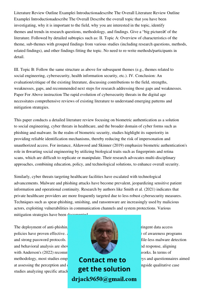 Describe the overall topic that you have been investigating, why it is important to the field, why you are interested in the topic, identify themes and trends i