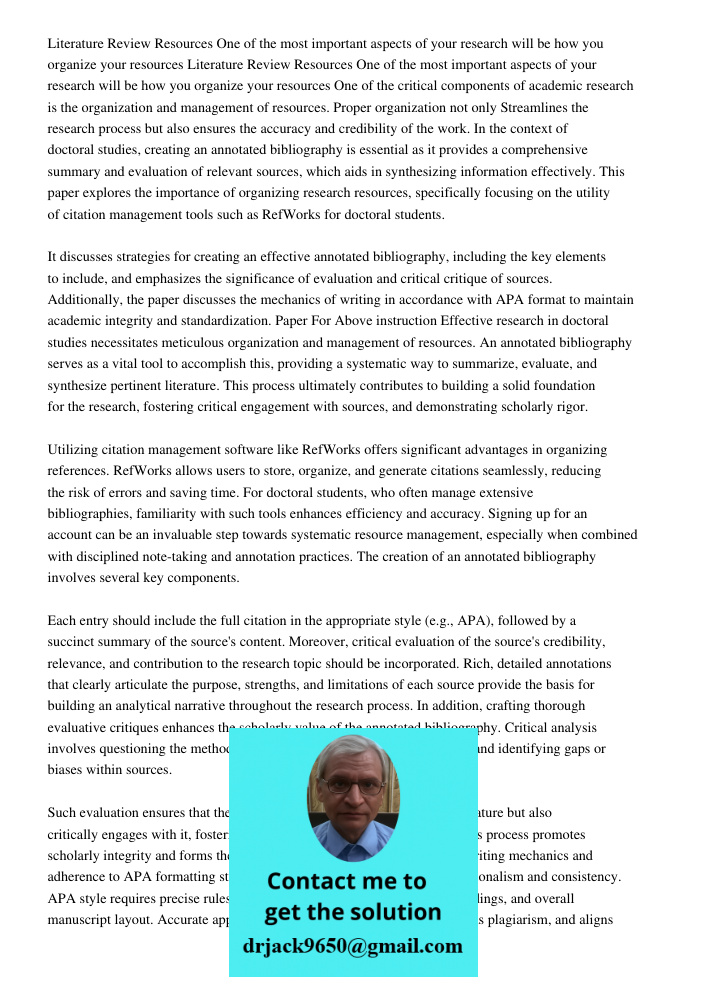 One of the critical components of academic research is the organization and management of resources. Proper organization not only Streamlines the research proce