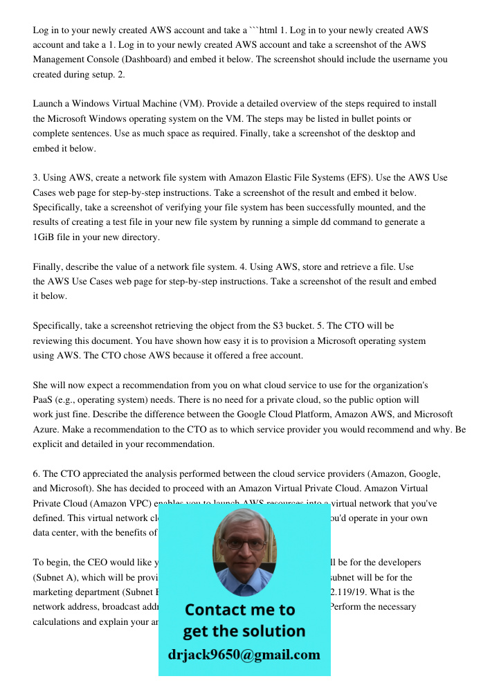 Log In To Your Newly Created AWS Account And Take A