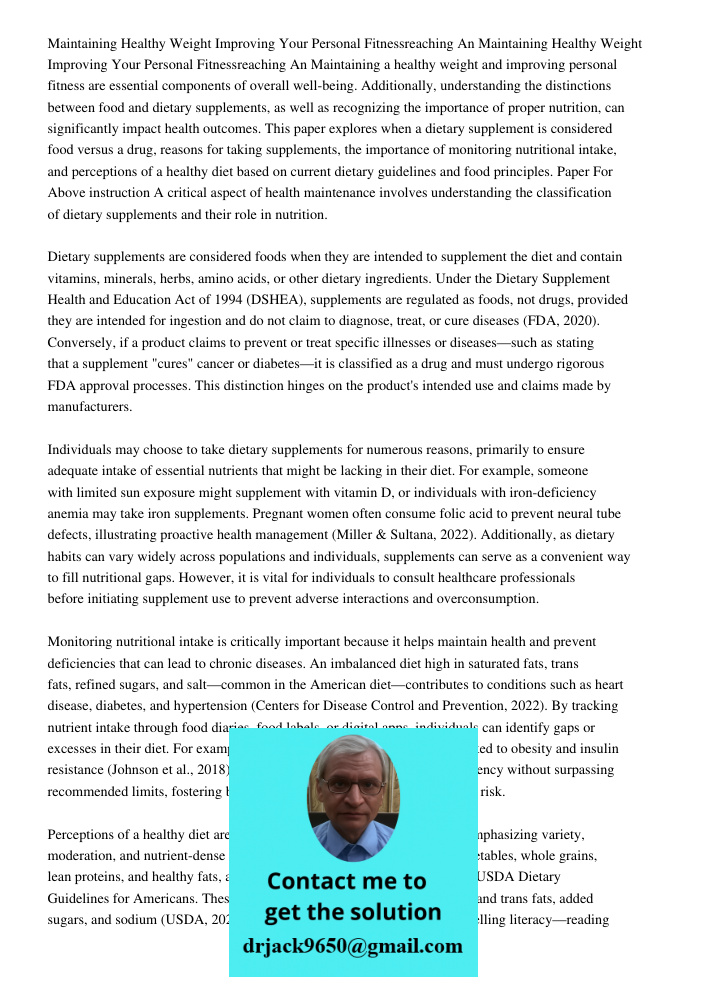 Maintaining a healthy weight and improving personal fitness are essential components of overall well-being. Additionally, understanding the distinctions between