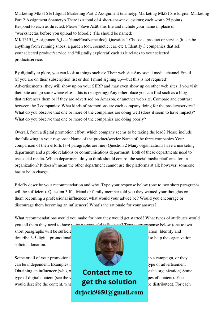 There is a total of 4 short-answer questions; each worth 25 points. Respond to each as directed. Please “Save As” this file and include your name in place of “w