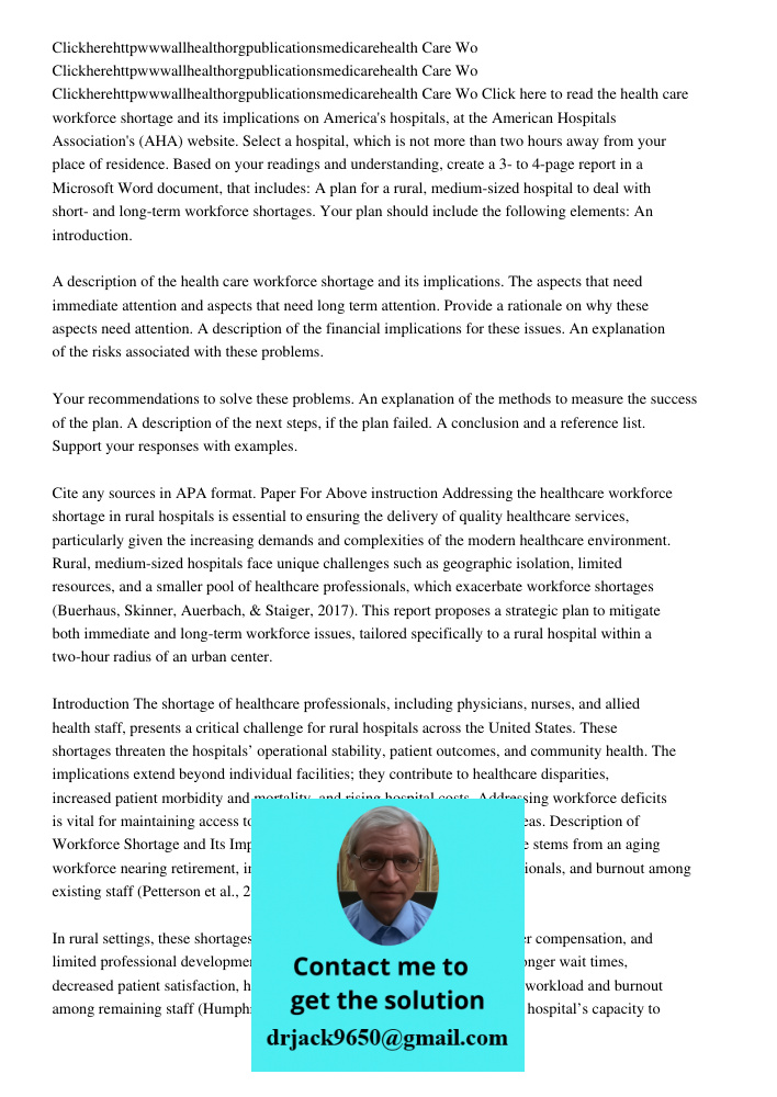 Clickherehttpwwwallhealthorgpublicationsmedicarehealth Care Wo Click here to read the health care workforce shortage and its implications on America's hospitals