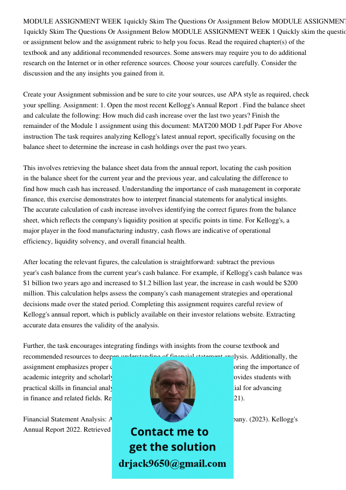 MODULE ASSIGNMENT WEEK 1 Quickly skim the questions or assignment below and the assignment rubric to help you focus. Read the required chapter(s) of the textboo