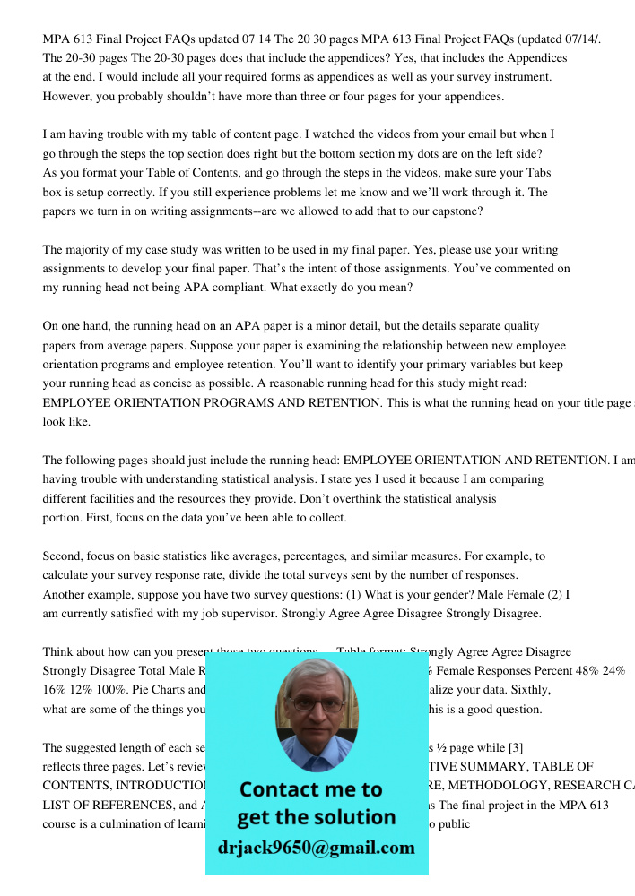 The 20-30 pages does that include the appendices? Yes, that includes the Appendices at the end. I would include all your required forms as appendices as well as