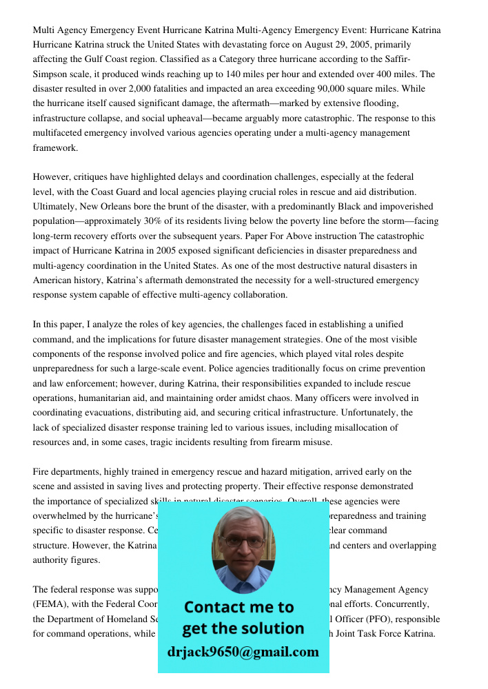 Hurricane Katrina struck the United States with devastating force on August 29, 2005, primarily affecting the Gulf Coast region. Classified as a Category three 