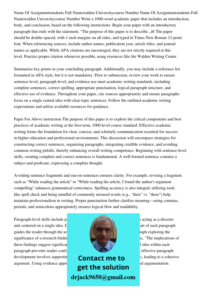 Write a 1000-word academic paper that includes an introduction, body, and conclusion, based on the following instructions: Begin your paper with an introductory