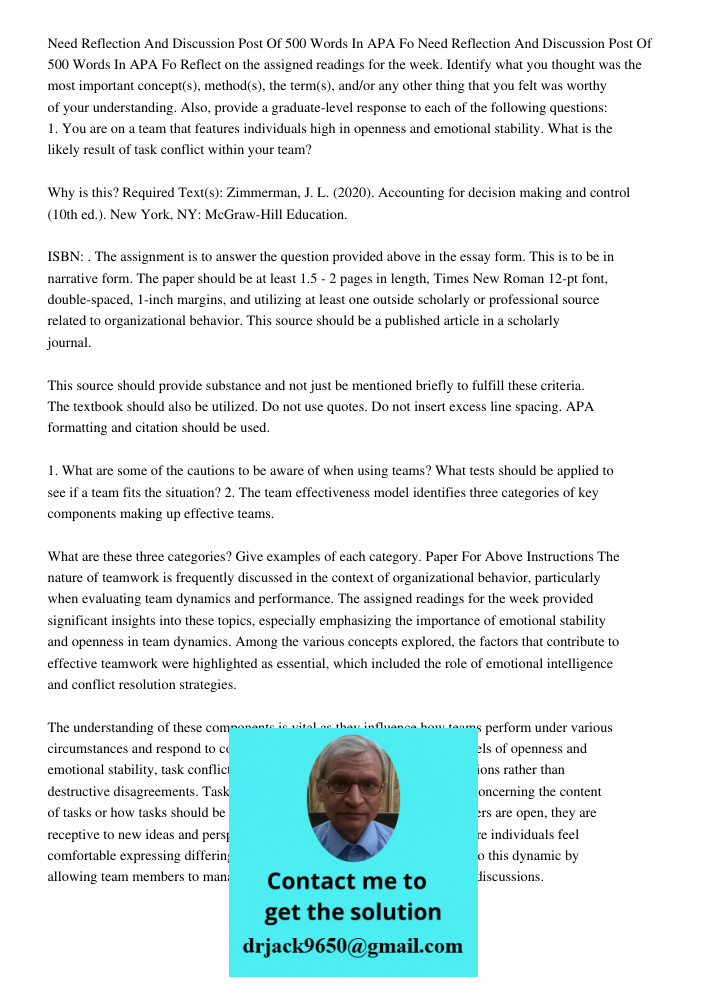 Reflect on the assigned readings for the week. Identify what you thought was the most important concept(s), method(s), the term(s), and/or any other thing that 