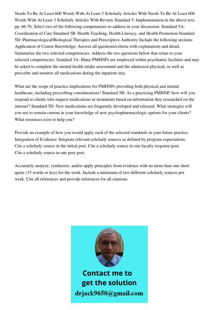 Review Standard 5: Implementation in the above text, pp. 66-76. Select two of the following competencies to address in your discussion: Standard 5A: Coordinatio