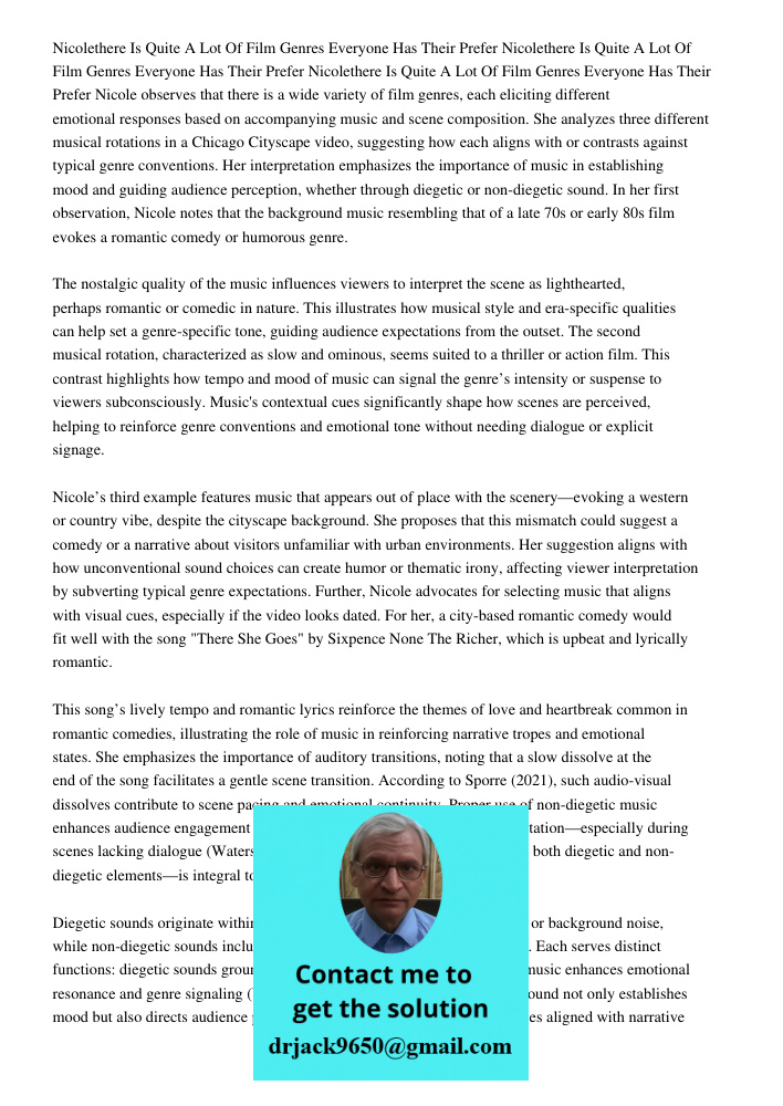 Nicolethere Is Quite A Lot Of Film Genres Everyone Has Their Prefer Nicole observes that there is a wide variety of film genres, each eliciting different emotio