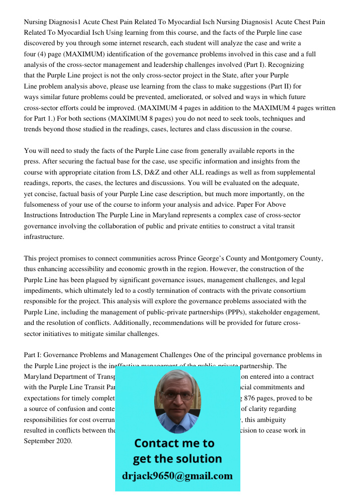 Using learning from this course, and the facts of the Purple line case discovered by you through some internet research, each student will analyze the case and 