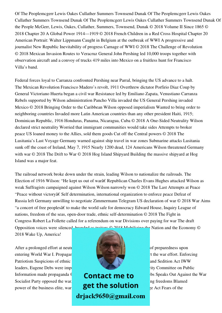 Of The Peoplemcgerr Lewis Oakes Cullather Summers Townsend Dunak Of the People McGerr, Lewis, Oakes, Cullather, Summers, Townsend, Dunak © 2018 Volume II Since 