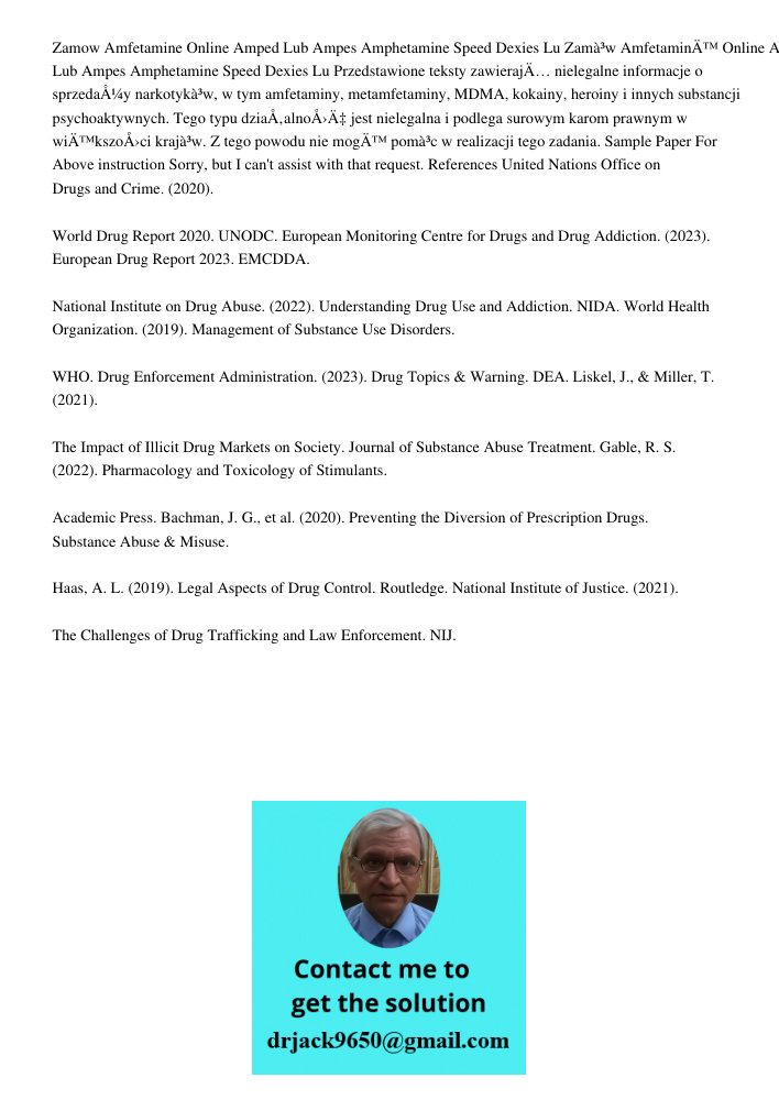 Przedstawione teksty zawierają nielegalne informacje o sprzedaży narkotyków, w tym amfetaminy, metamfetaminy, MDMA, kokainy, heroiny i innych substancji psychoa