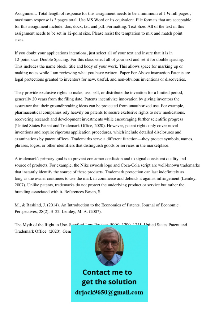 Assignment: Total length of response for this assignment needs to be a minimum of 1 ½ full pages ; maximum response is 3 pages total. Use MS Word or its equival