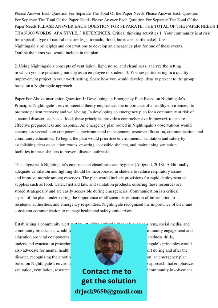 Please Answer Each Question For Separate The Total Of the Paper Needs PLEASE ANSWER EACH QUESTION FOR SEPARATE, THE TOTAL OF THE PAPER NEEDS TO BE NO LESS THAN 
