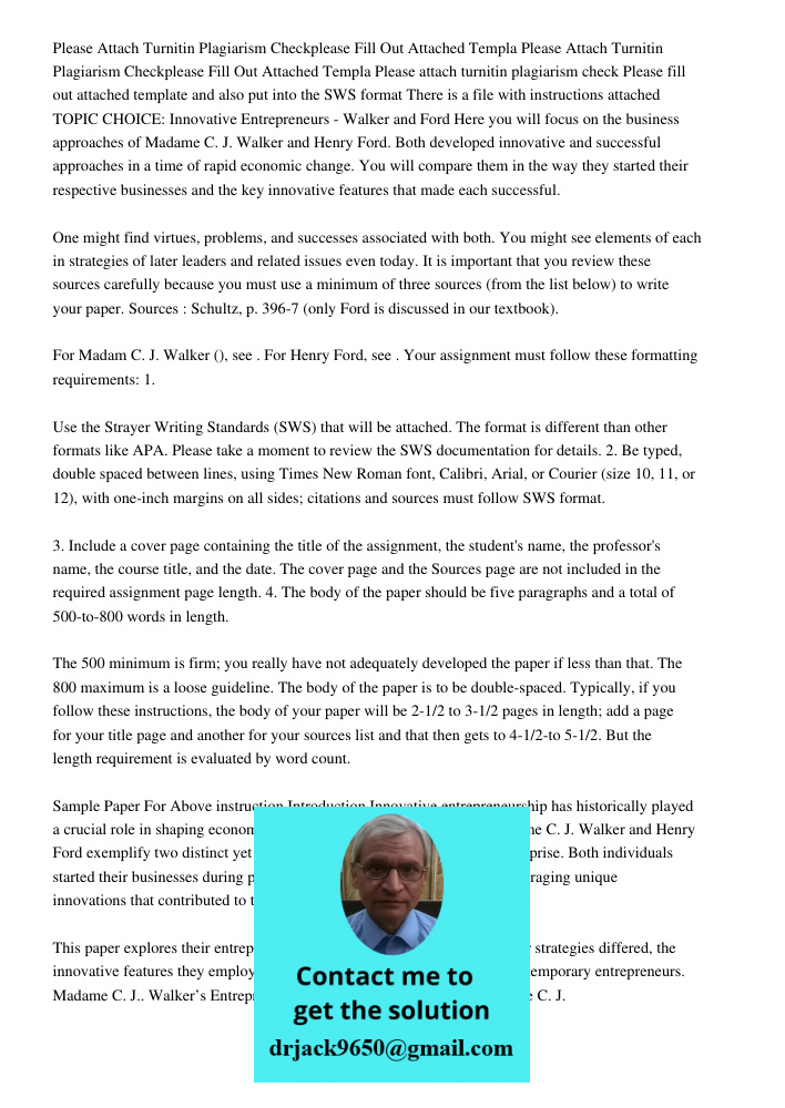 Please attach turnitin plagiarism check Please fill out attached template and also put into the SWS format There is a file with instructions attached TOPIC CHOI