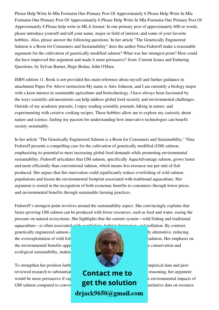 Please Help Write In Mla Formatin One Primary Post Of Approximately 6 Please help write in MLA format: In one primary post of approximately 600 or words, please