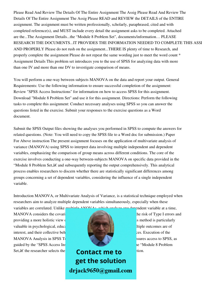 Please READ and REVIEW the DETAILS of the ENTIRE assignment. The assignment must be written professionally, scholarly, paraphrased, cited and with completed ref