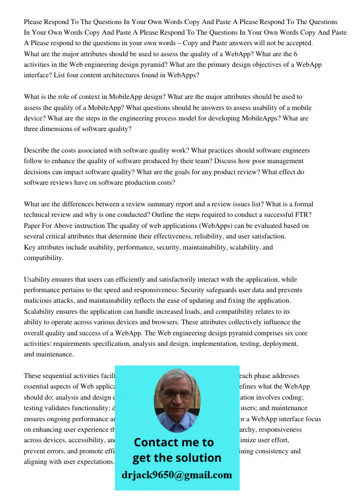 Please Respond To The Questions In Your Own Words Copy And Paste A Please respond to the questions in your own words – Copy and Paste answers will not be accept
