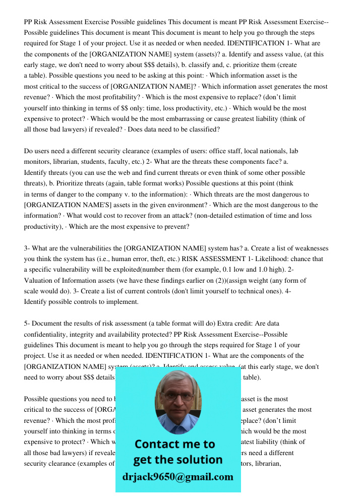 This document is meant to help you go through the steps required for Stage 1 of your project. Use it as needed or when needed. IDENTIFICATION 1- What are the co