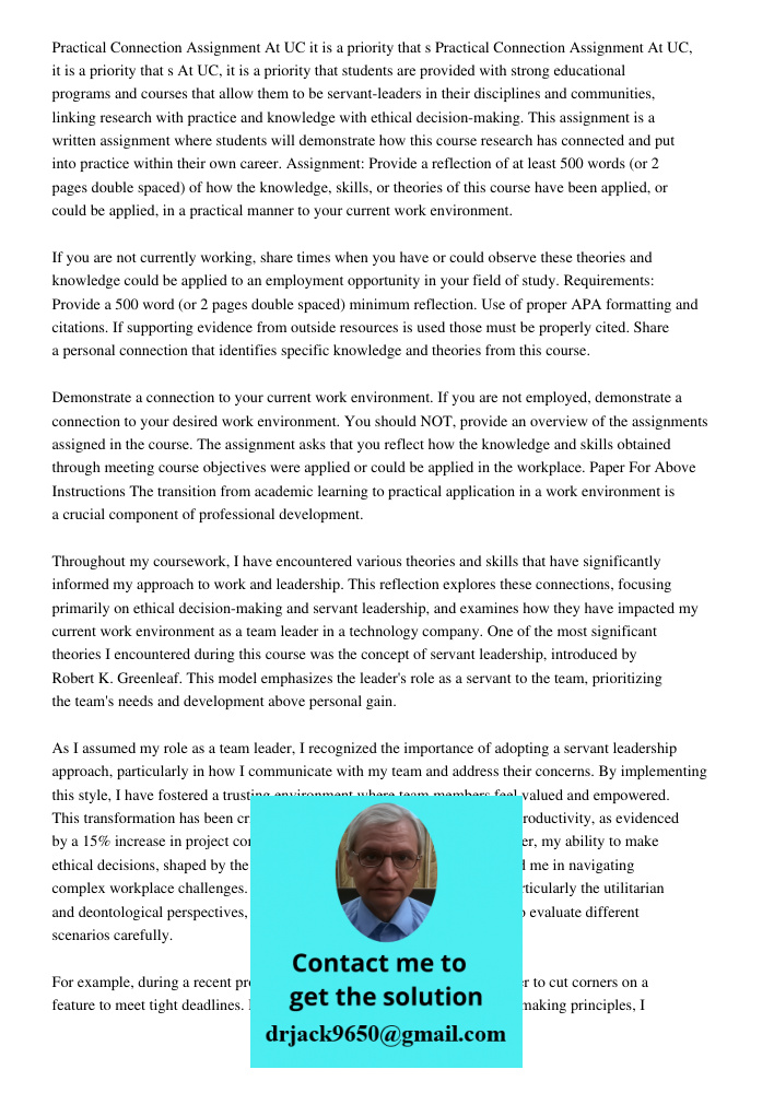 At UC, it is a priority that students are provided with strong educational programs and courses that allow them to be servant-leaders in their disciplines and c