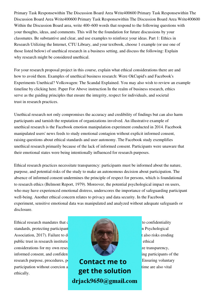 Primary Task Responsewithin The Discussion Board Area Write400600 Within the Discussion Board area, write 400–600 words that respond to the following questions 