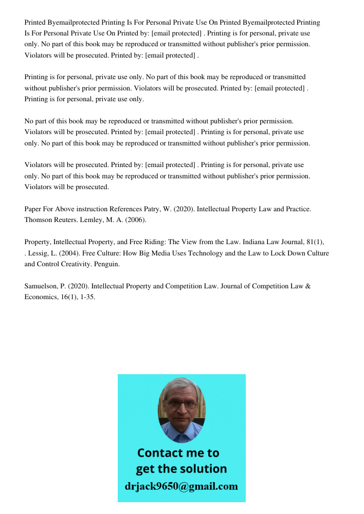 Printed by: [email protected] . Printing is for personal, private use only. No part of this book may be reproduced or transmitted without publisher's prior perm