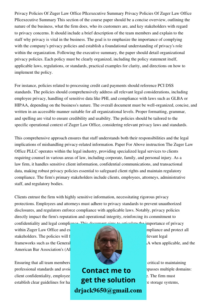 This section of the course paper should be a concise overview, outlining the nature of the business, what the firm does, who its customers are, and key stakehol