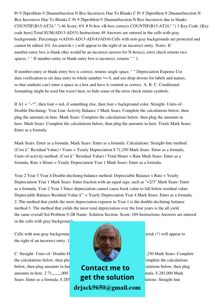 Pr 9 2bproblem 9 2bname0section N Box Incorrects due to blanks COUNTIF(B15:AT24," ") 46 Score: 6% # N-box +B-box corrects COUNTIF(B15:AT24," ") 3 Key Code: [Key