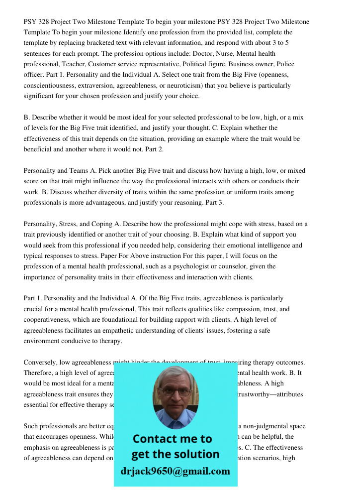 Identify one profession from the provided list, complete the template by replacing bracketed text with relevant information, and respond with about 3 to 5 sente