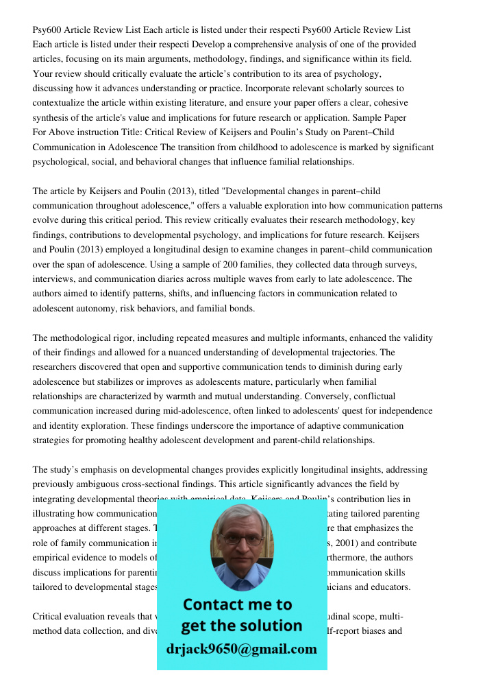 Develop a comprehensive analysis of one of the provided articles, focusing on its main arguments, methodology, findings, and significance within its field. Your