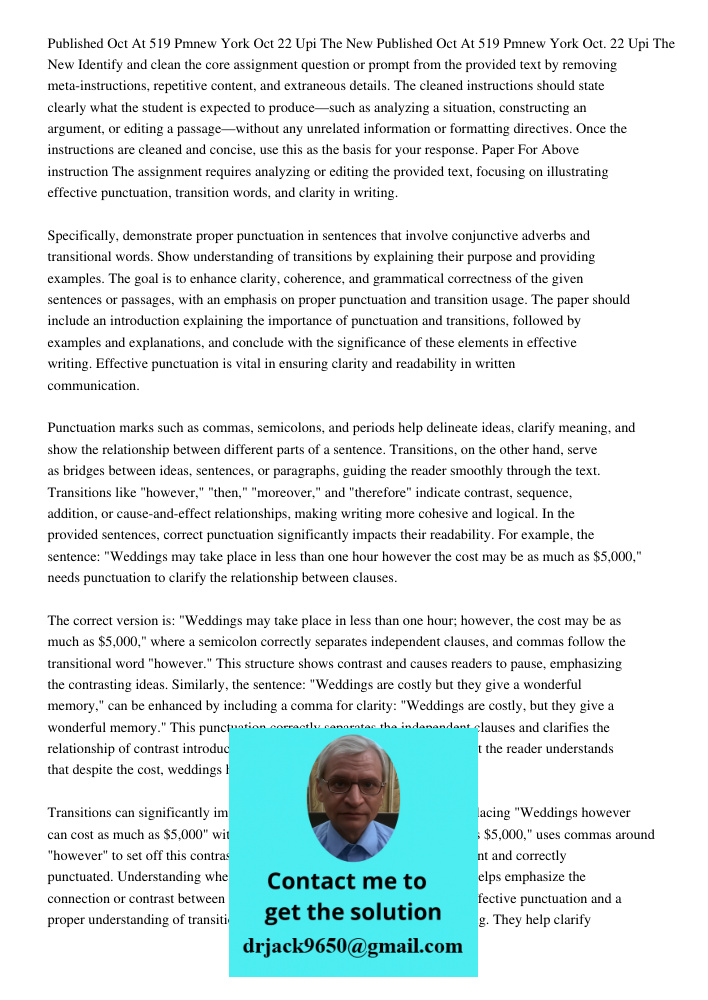 Identify and clean the core assignment question or prompt from the provided text by removing meta-instructions, repetitive content, and extraneous details. The 