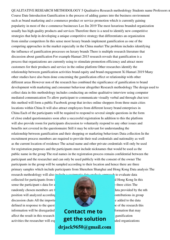 Qualitative Research Methodology 5