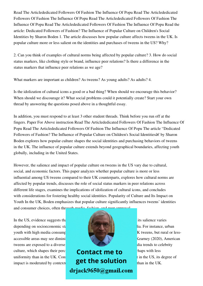 Read The Articlededicated Followers Of Fashion The Influence Of Popu Read The Articlededicated Followers Of Fashion The Influence Of Popu Read the article: Dedi