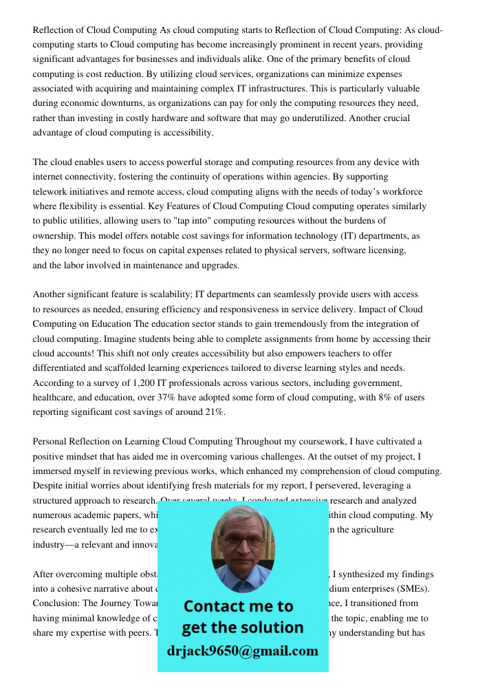 Cloud computing has become increasingly prominent in recent years, providing significant advantages for businesses and individuals alike. One of the primary ben