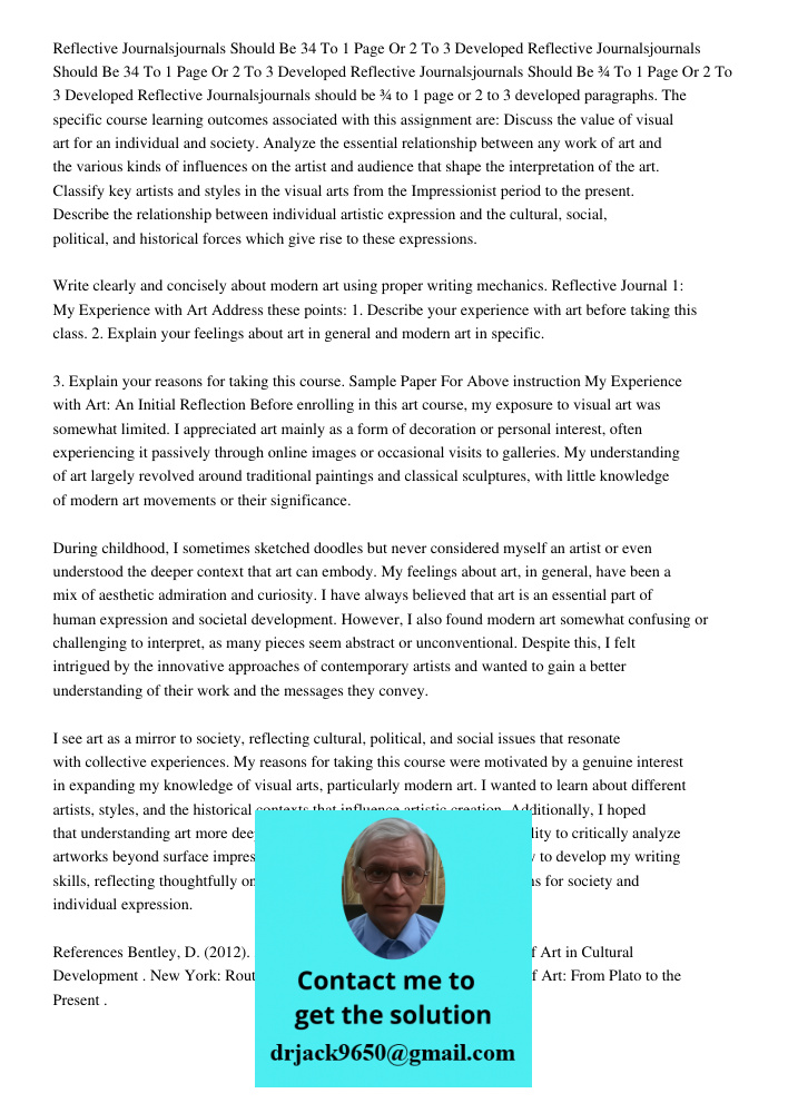 Reflective Journalsjournals Should Be 34 To 1 Page Or 2 To 3 Developed Reflective Journalsjournals should be ¾ to 1 page or 2 to 3 developed paragraphs. The spe