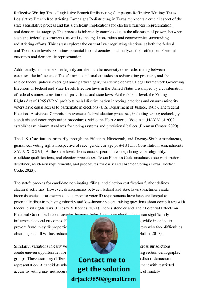 Redistricting in Texas represents a crucial aspect of the state's legislative process and has significant implications for electoral fairness, representation, a