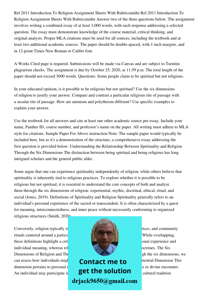 Answer two of the three questions below. The assignment involves writing a combined essay of at least 1,000 words, with each response addressing a selected ques