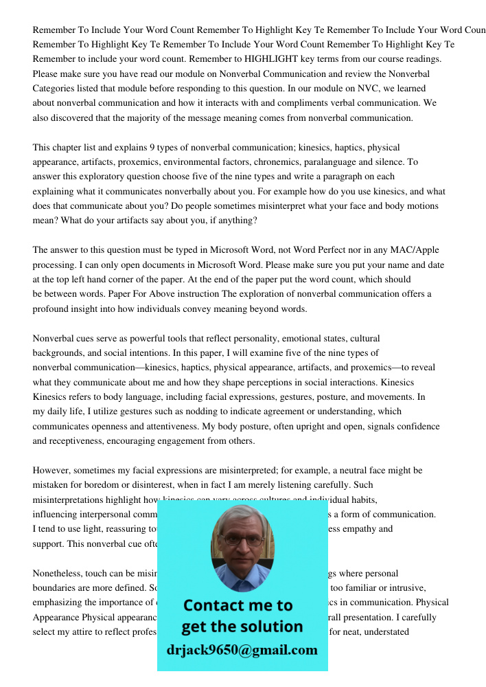 Remember To Include Your Word Count Remember To Highlight Key Te Remember to include your word count. Remember to HIGHLIGHT key terms from our course readings. 