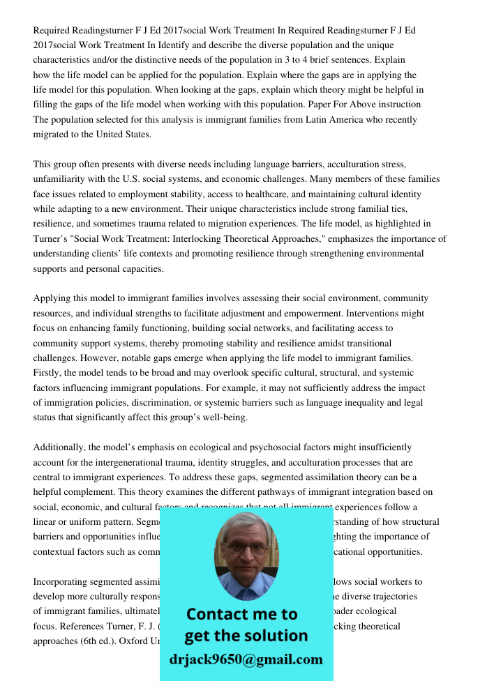 Identify and describe the diverse population and the unique characteristics and/or the distinctive needs of the population in 3 to 4 brief sentences. Explain ho