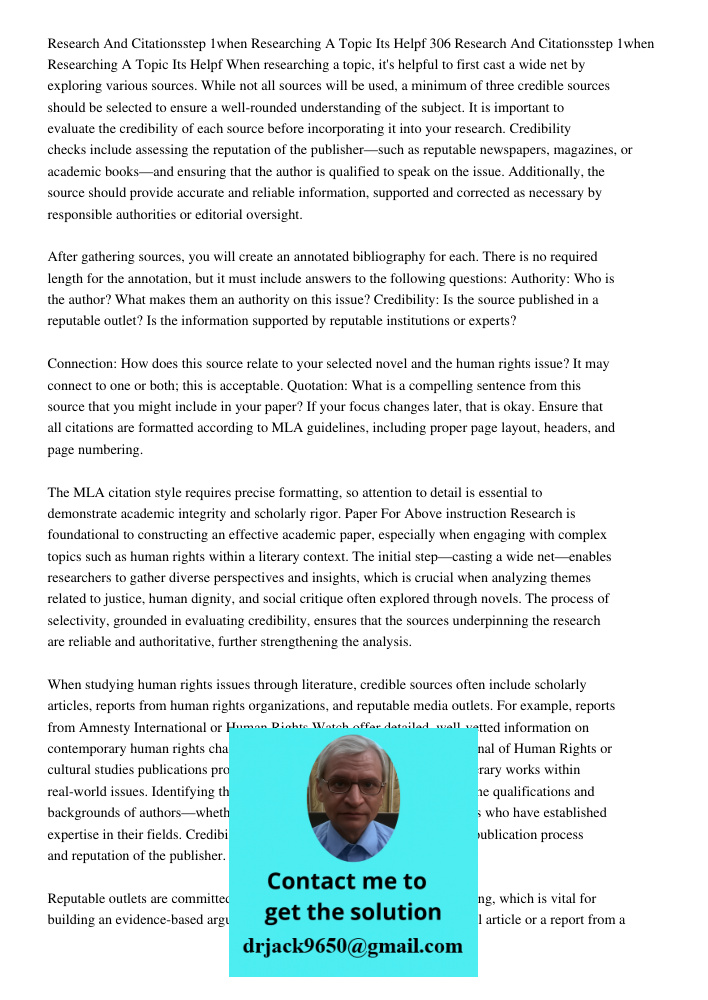 When researching a topic, it's helpful to first cast a wide net by exploring various sources. While not all sources will be used, a minimum of three credible so