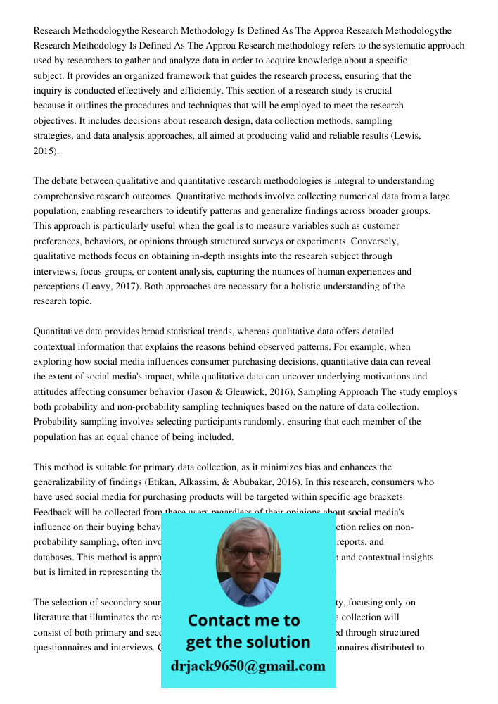 Research methodology refers to the systematic approach used by researchers to gather and analyze data in order to acquire knowledge about a specific subject. It