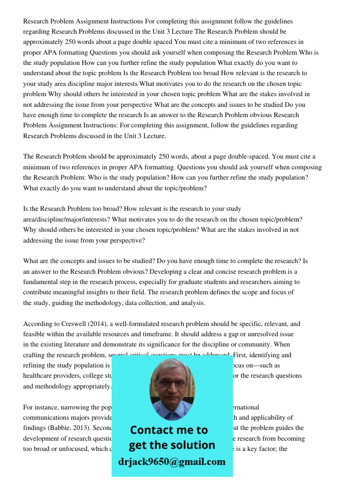 Developing a clear and concise research problem is a fundamental step in the research process, especially for graduate students and researchers aiming to contri