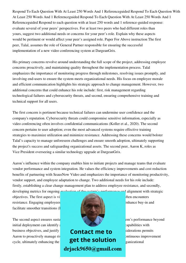 Respond To Each Question With At Least 250 Words And 1 Referenceguided Respond to each question with at least 250 words and 1 reference-guided response: evaluat