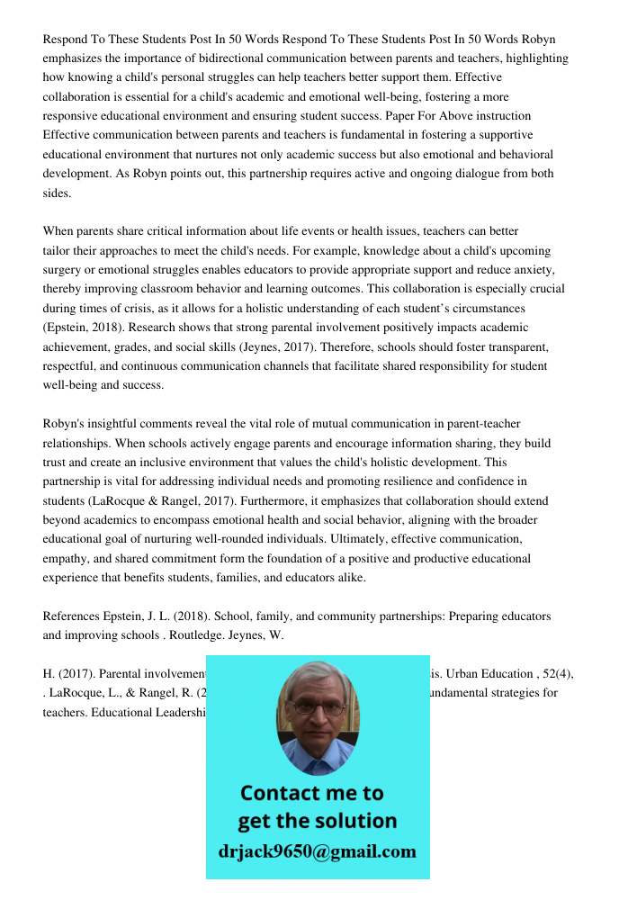 Robyn emphasizes the importance of bidirectional communication between parents and teachers, highlighting how knowing a child's personal struggles can help teac